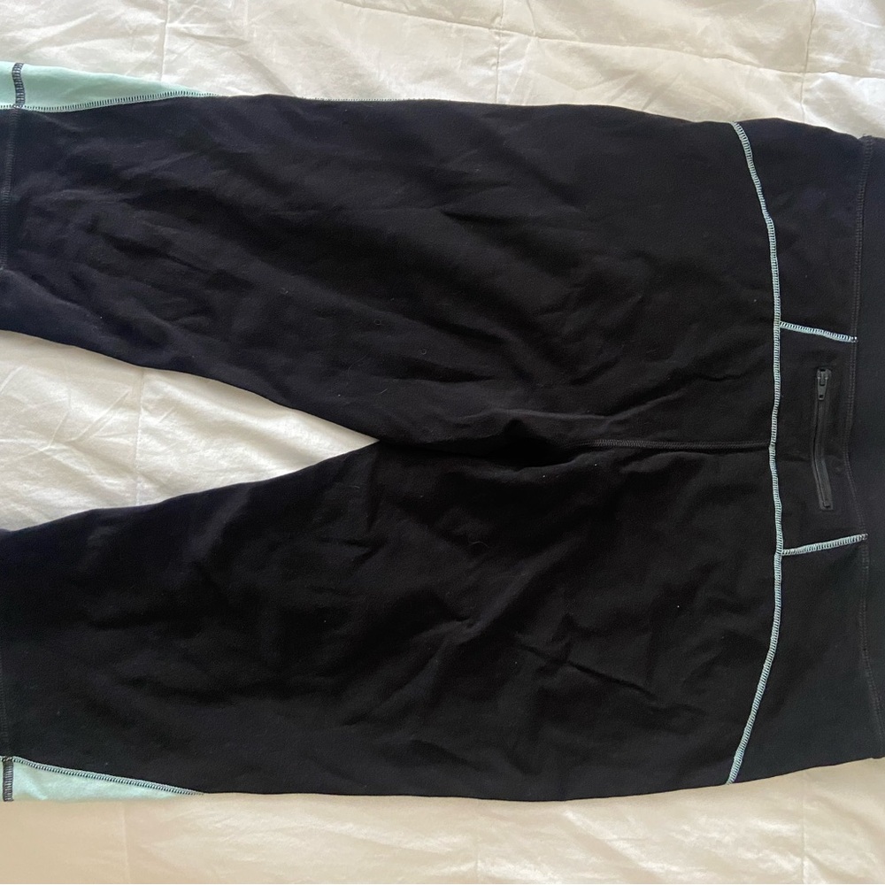 FILA Black and Mint Green Athletic Pants